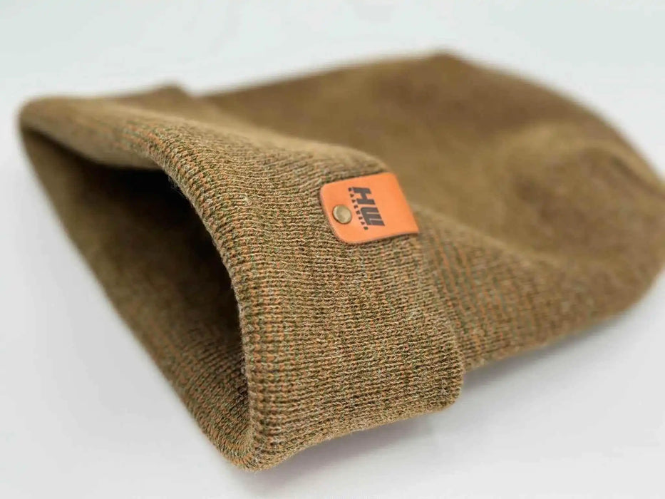 Patented H Stitch Fusion Cuffed Beanie, Brown  and Green
