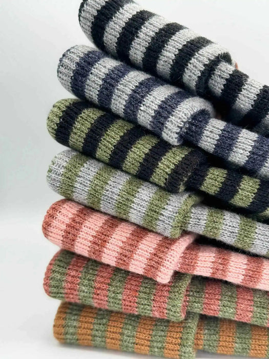 Patented H Stitch RoRo Cuffed Beanie, Brown and Green
