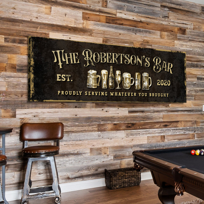 Personalized Bar Sign Iii