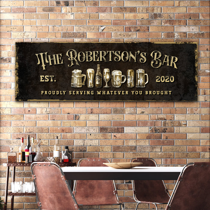 Personalized Bar Sign Iii