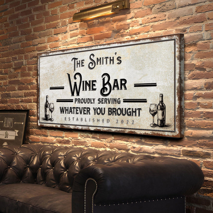 Personalized Wine Bar Sign Ii