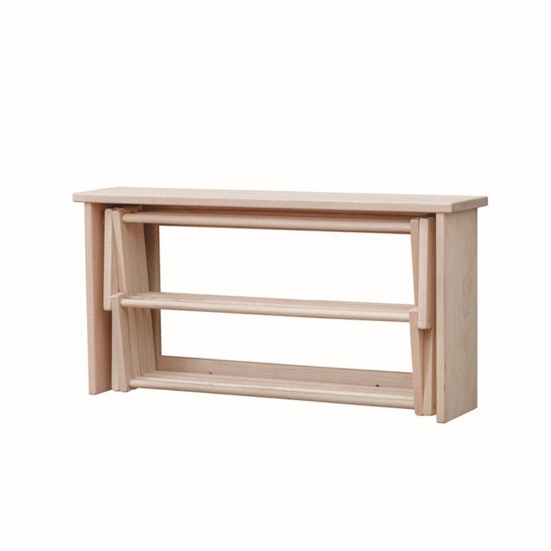 Collective Wall Clothes Drying Rack ~ Solid Maple Hardwood, Folding, Hand Built in USA