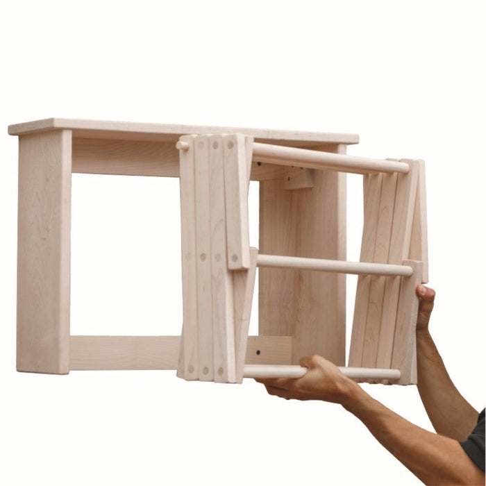 Collective Wall Clothes Drying Rack ~ Solid Maple Hardwood, Folding, Hand Built in USA
