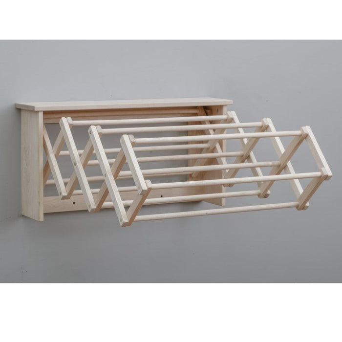 Collective Wall Clothes Drying Rack ~ Solid Maple Hardwood, Folding, Hand Built in USA