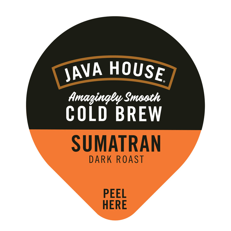 Sumatran dark-roast pod lid