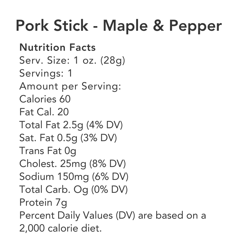 Craft Pork Snack Stick Sample (3 sticks total) by Big Fork Brands