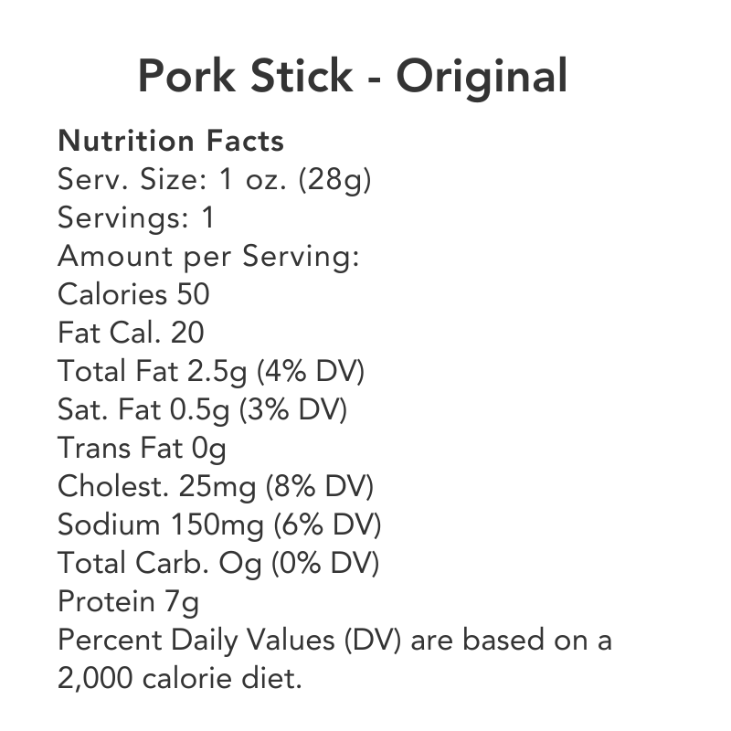 Craft Pork Snack Stick Sample (3 sticks total) by Big Fork Brands