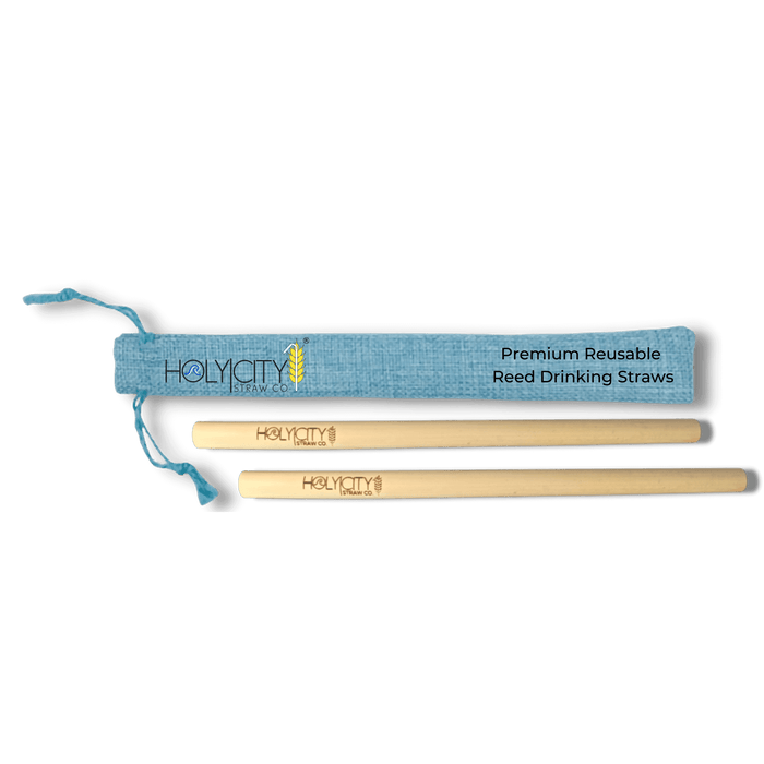 Holy City Straw Two Straw/Pouch Combo - Holy City Straw Co. by Farm2Me