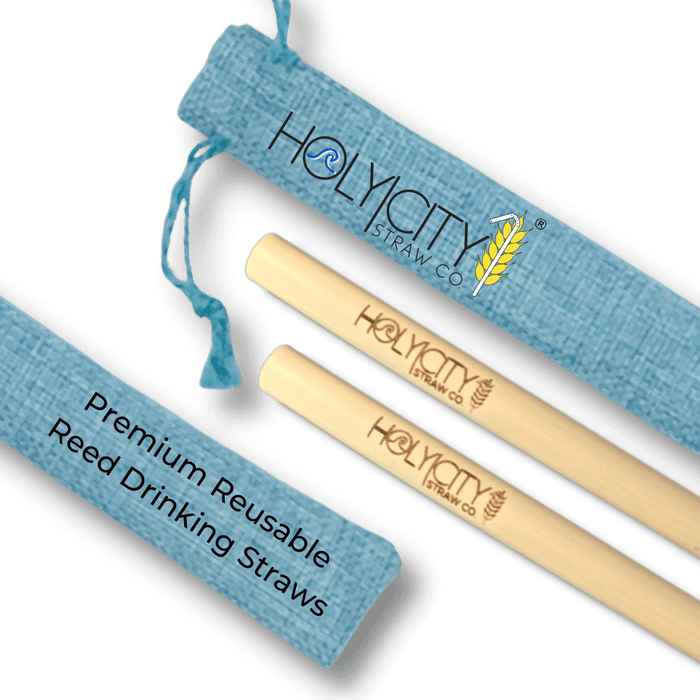 Holy City Straw Two Straw/Pouch Combo - Holy City Straw Co. by Farm2Me