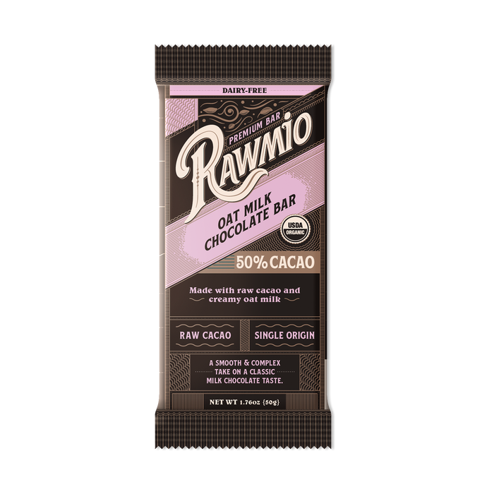 Premium Oat Milk Chocolate Bar - 50% Cacao