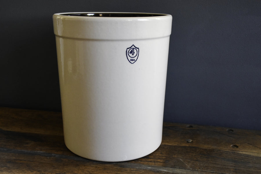 4-Gallon Stoneware Preserving Crock