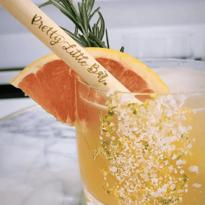 Holy City Straw Laser Engraved Reusable Reed Straw by Farm2Me