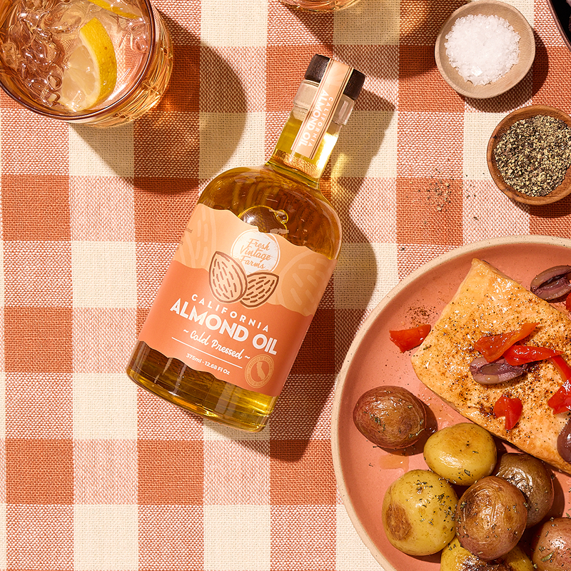 Pure Cold Pressed Almond Oil by freshvintagefarms