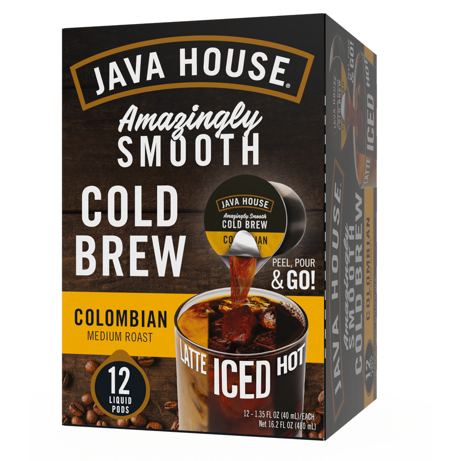 Colombian coffee carton front with print color marks