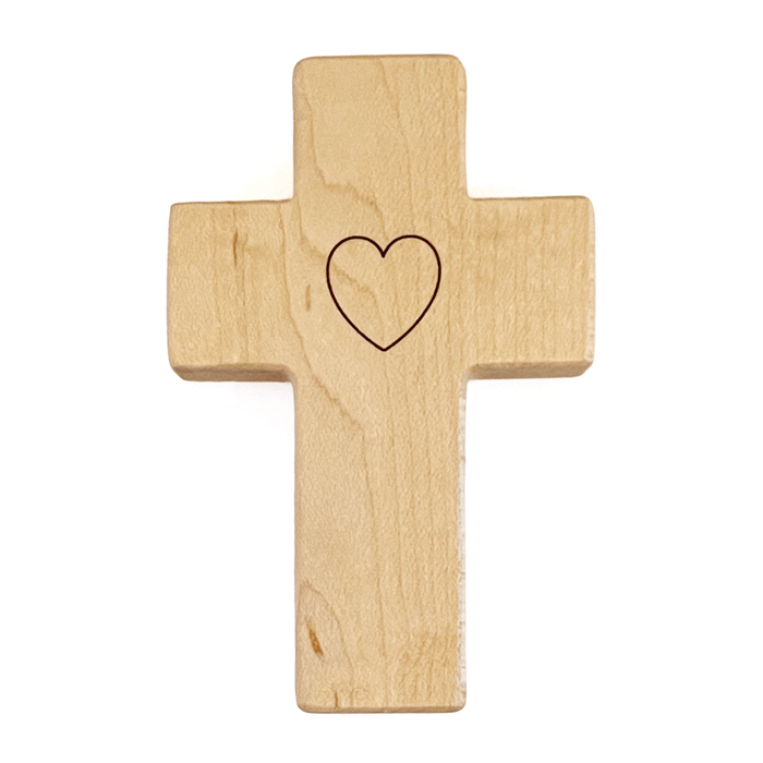 Cross Wooden Baby Rattle – Solid Maple