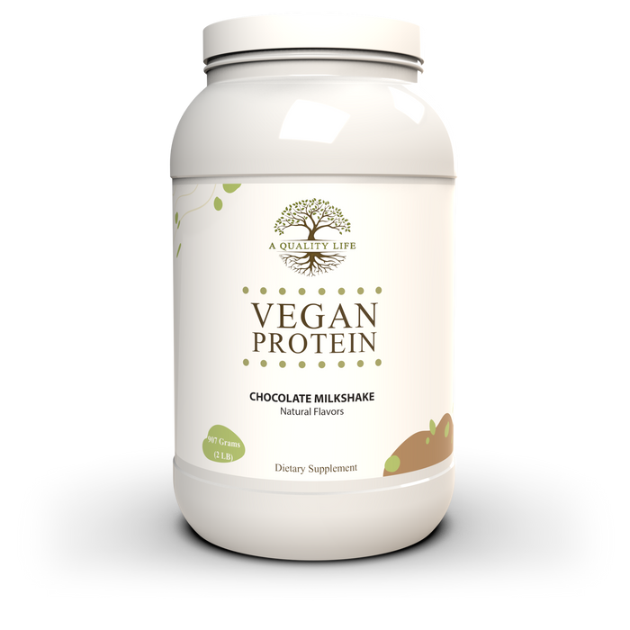 Vegan Protein Chocolate Milkshake by A Quality Life Nutrition
