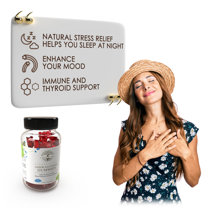 Ashwagandha Gummies Bottle - Natural Stress Relief