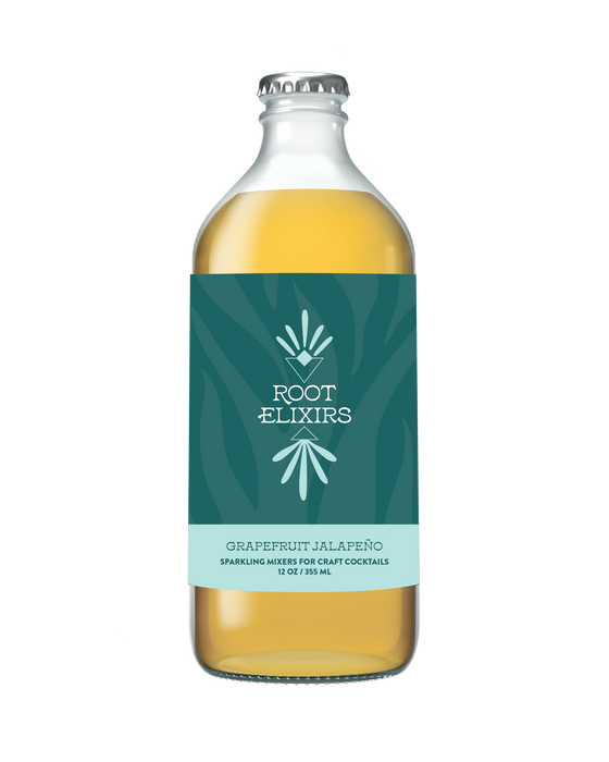 Root Elixirs Mini Cocktail Kit- Sparkling Premium Cocktail Mixers- 2 Bottles 12 oz & Custom Premium Cocktail Garnish Packet by Farm2Me