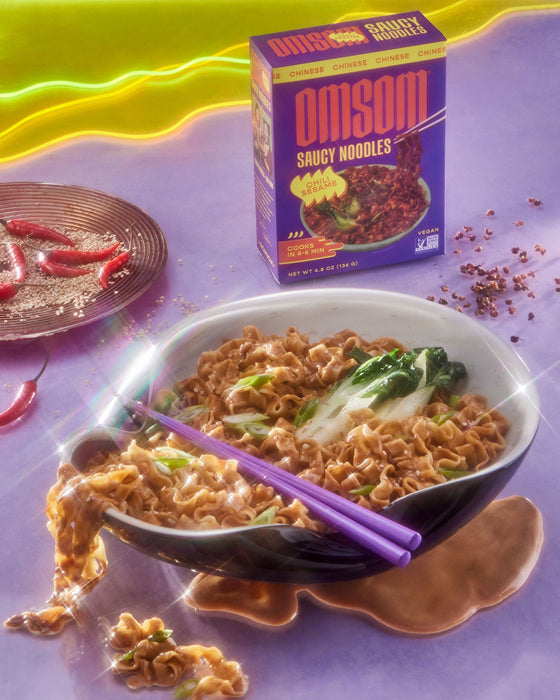 Chili Sesame Saucy Noodles by Farm2Me