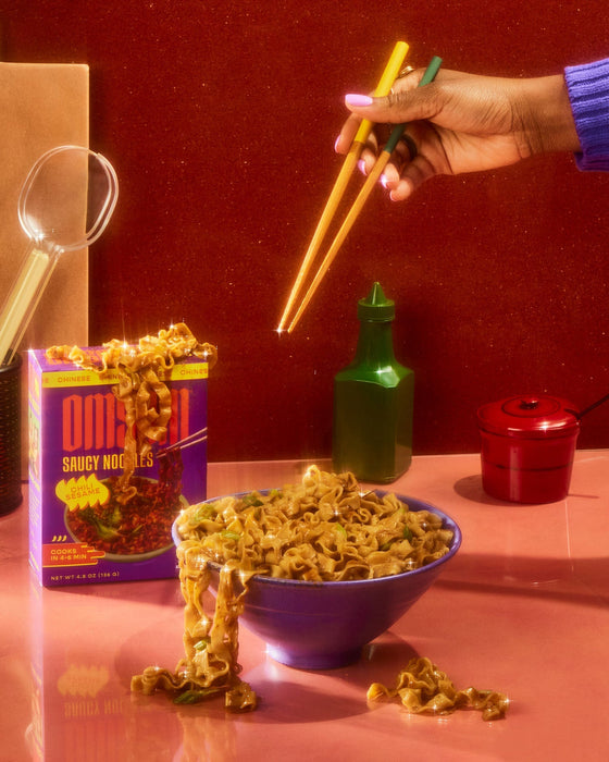 Chili Sesame Saucy Noodles by Farm2Me