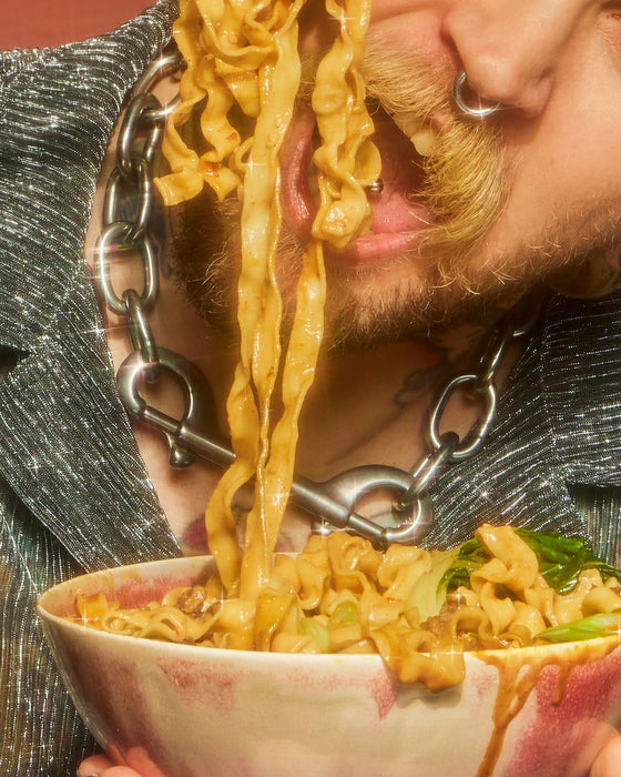 Chili Sesame Saucy Noodles by Farm2Me