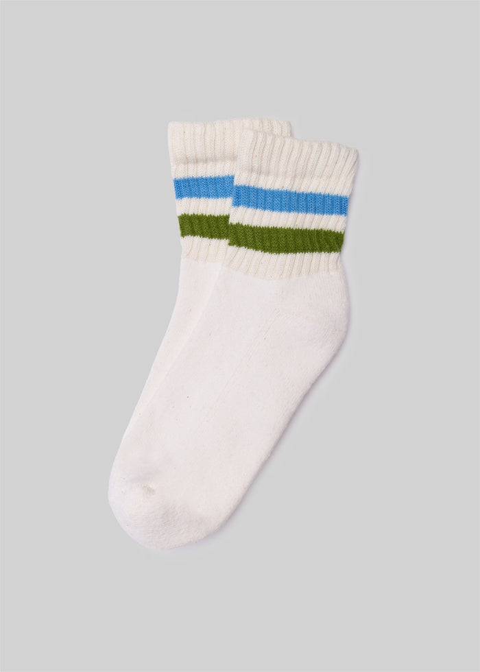 The Retro Stripe Quarter Crew