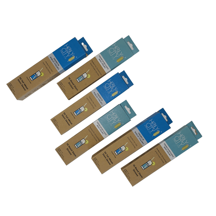 Holy City Straw Wheat and Reed Straw Bundle - 6 Pack by Farm2Me