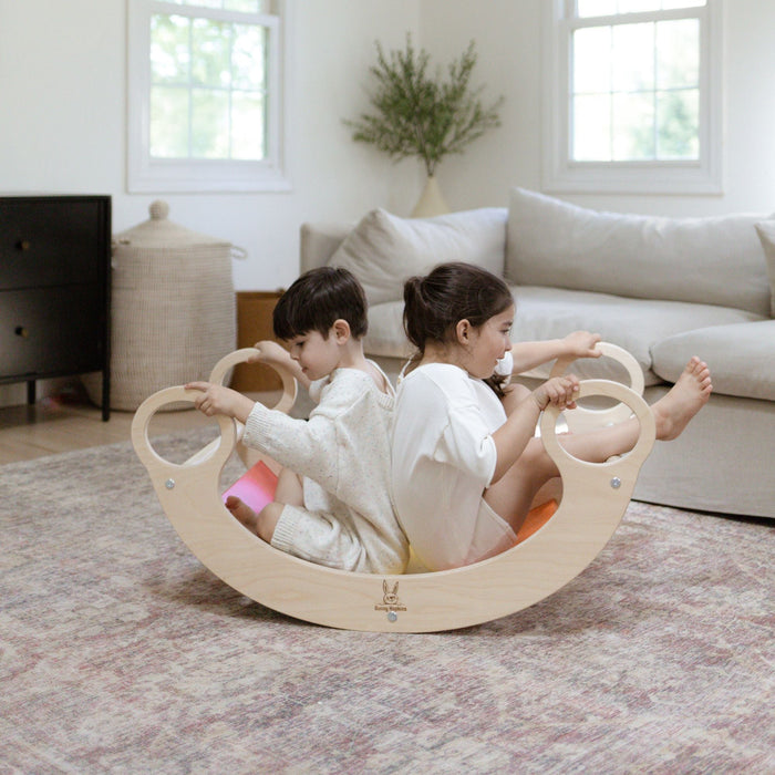Rocker climber arch for physical play