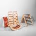 Kids enjoying versatile play with a rocker climber arch