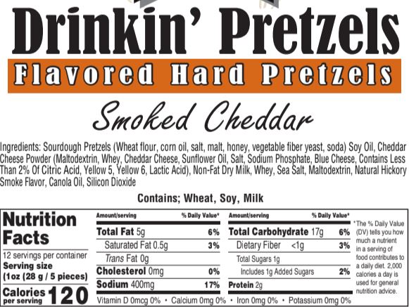 Drinkin' Pretzel - Smoked Cheddar