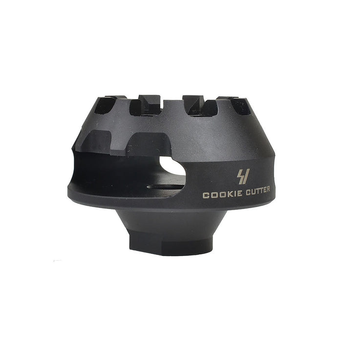 Cookie Cutter Muzzle Brake | Single Chamber Design to Eliminate Recoil Force | For AR/ AK pistols