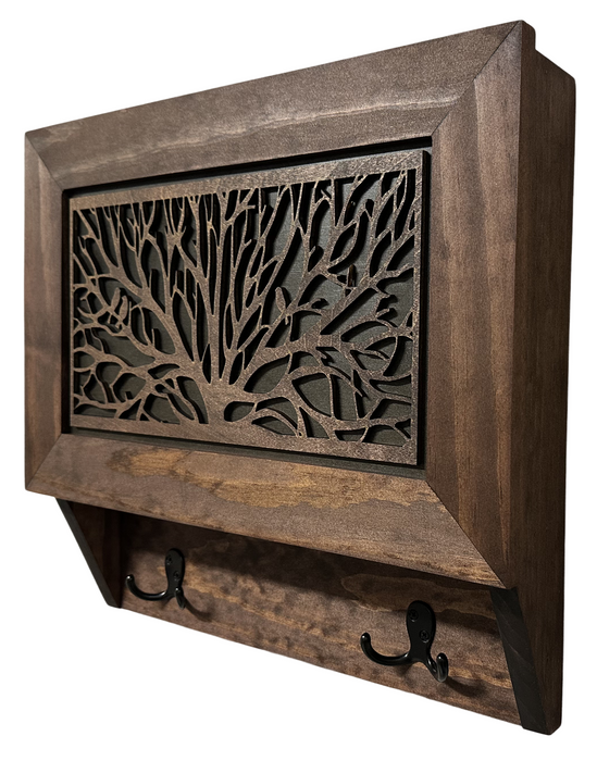 Tree of Life Wall-Mounted Gun Cabinet – Hidden Firearm Storage with Elegant Nature-Inspired Design