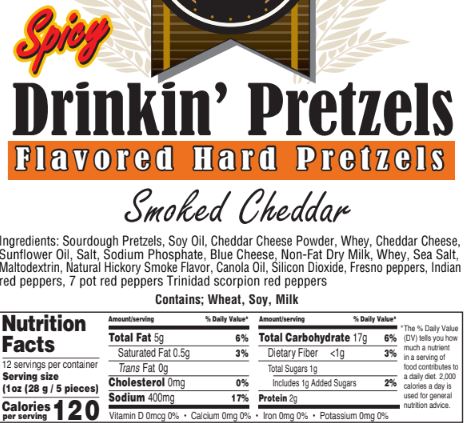 Drinkin' Pretzel - Spicy Smoked Cheddar
