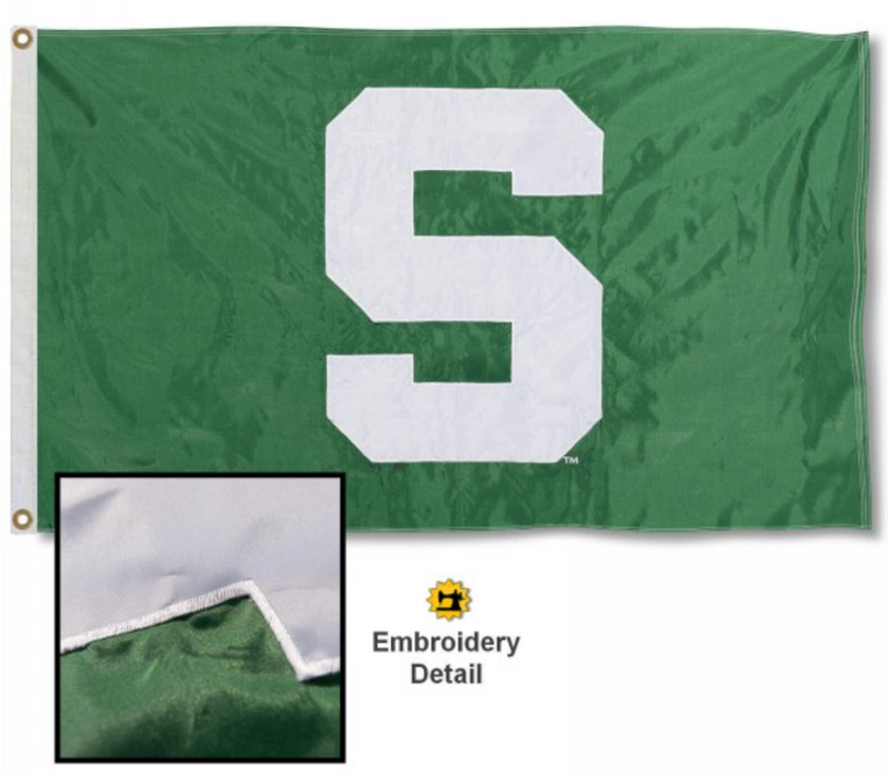 Michigan State University (MSU) Block S Flag