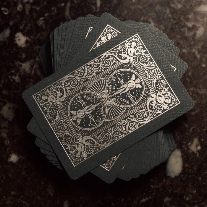 Bicycle Black and Silver Metalluxe Playing Cards – Premium Foil Edition
