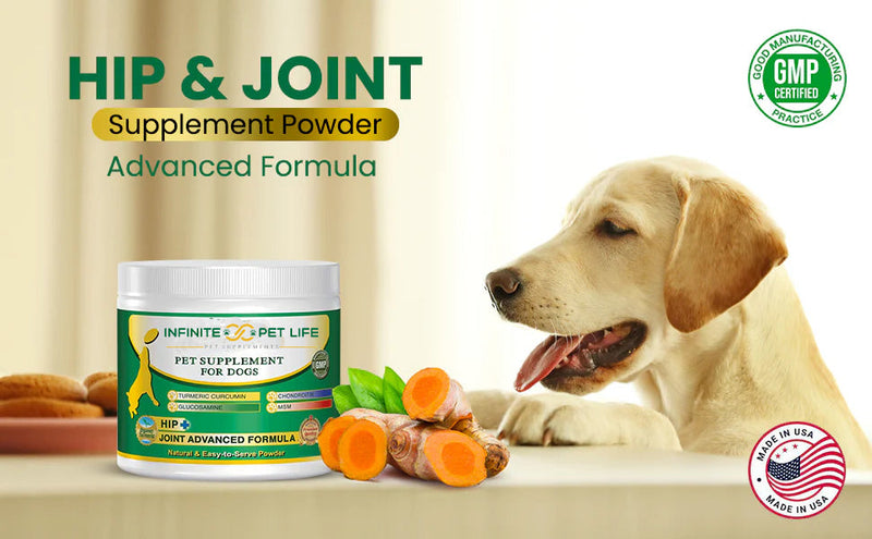 Advanced Hip & Joint Supplement Powder/Meal Topper by Infinite Pet