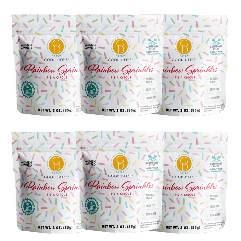 Back in stock! Keto Rainbow Sprinkles - Gluten Free and No Added Sugar by Good Dee's