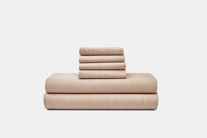 Colored Cotton Percale Bed Sheet Set