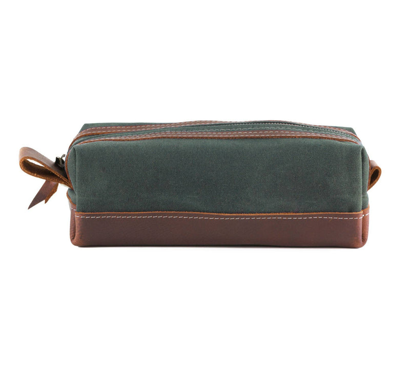 Waxed Canvas Toiletry Bag - Lifetime Leather Co