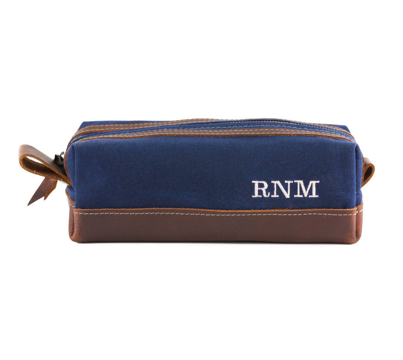 Waxed Canvas Toiletry Bag - Lifetime Leather Co
