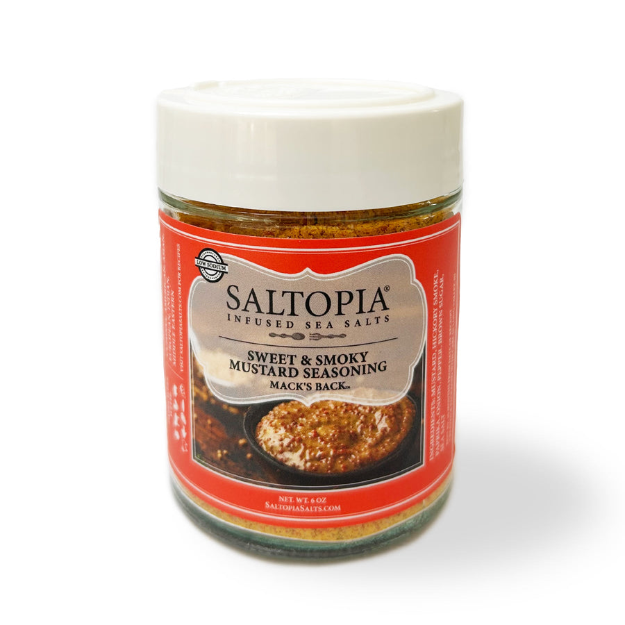 Smoky Sweet Mustard Seasoning Low Sodium: MACK'S BACK