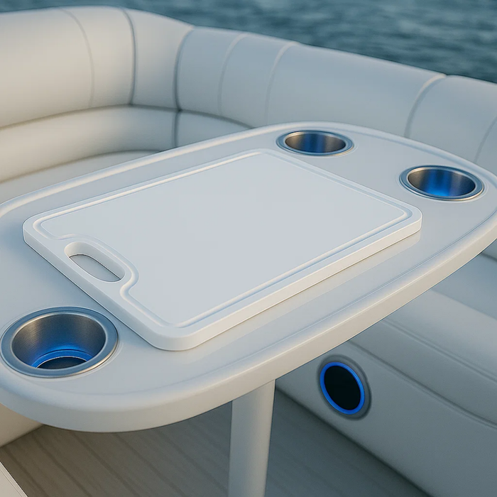 Made In The Usa Premium Cutting Board Textured 1 2 Inch Hdpe Uv Protected Non Skid Or Mark Rubber Feet Great For Boats Any Counter Top