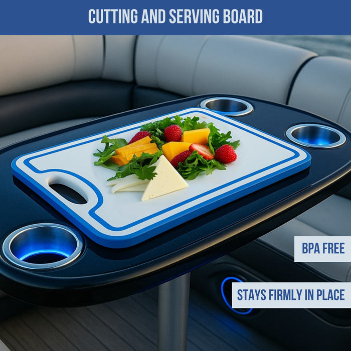 Made In The Usa Premium Cutting Board Textured 1 2 Inch Hdpe Uv Protected Non Skid Or Mark Rubber Feet Great For Boats Any Counter Top