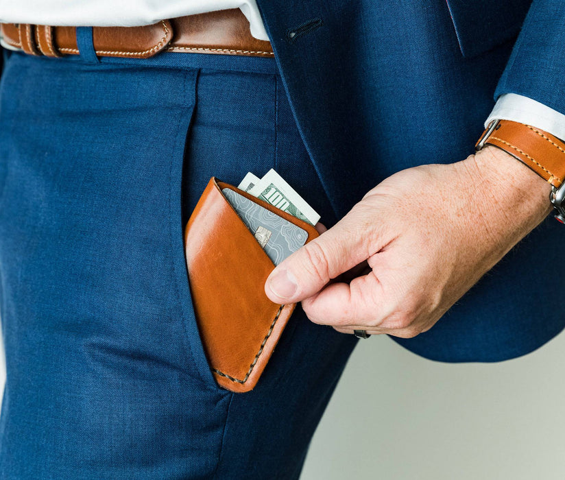 Tall Minimalist Wallet - Lifetime Leather Co