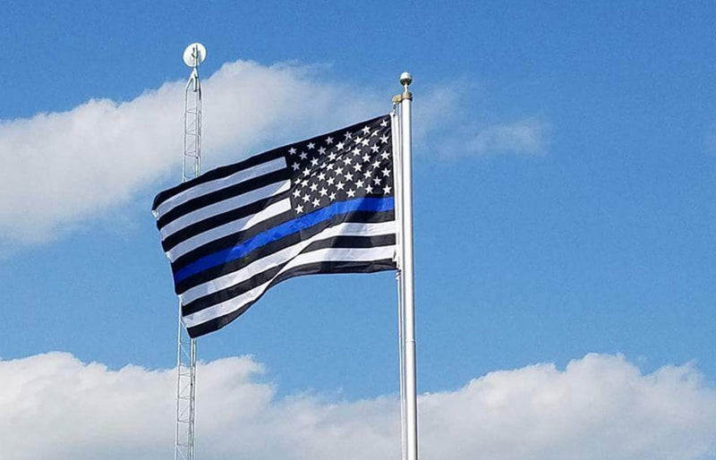 Printed Thin Blue Line American Flag *Made in USA*