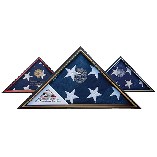 Tributary Flag Case - Navy Flag Display Case - The Military Gift Store