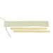 Two Reusable Reed Straw Pouch Combo Ivory