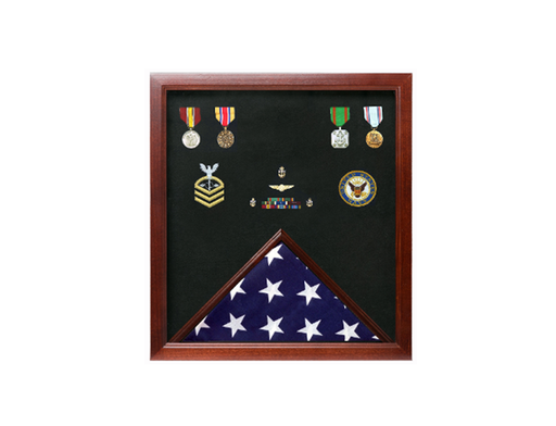 Flag Connections Military Flag and Medal Display Case., , The Military Gift Store, Burial Flag Case (42)