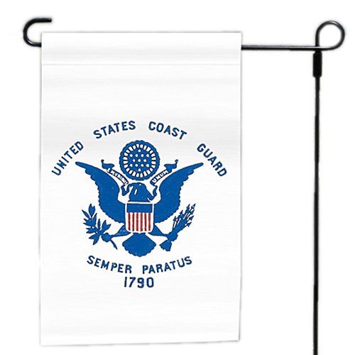 American-made U.S. Coast Guard garden flag for outdoor display