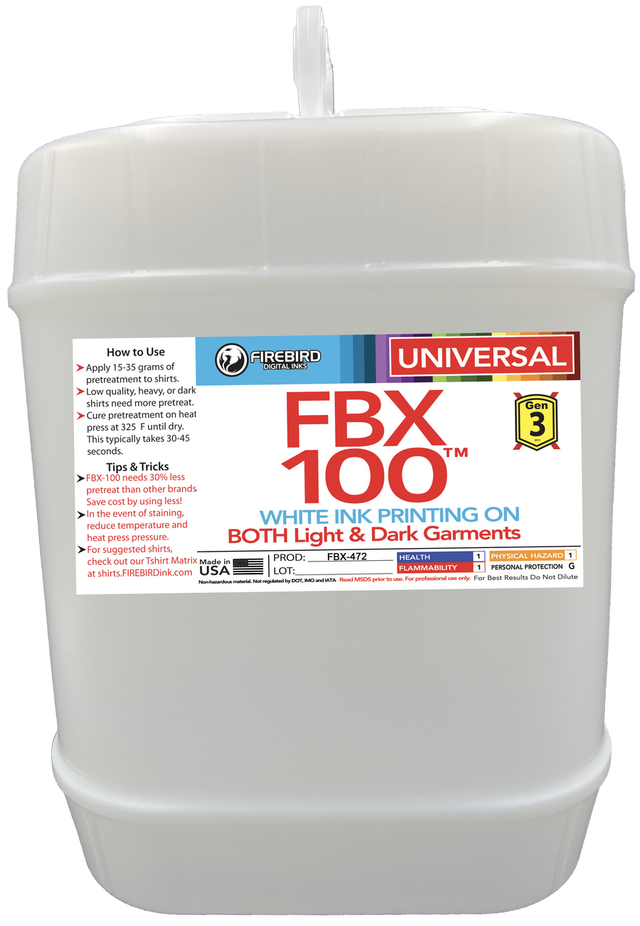 FBX-100 Gen3 Universal pretreatment in a 5-gallon container